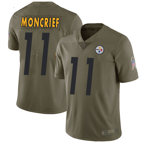 Men Pittsburgh Steelers Football #11 Limited Olive Donte Moncrief 2017 Salute to Service Nike NFL Jersey->women nfl jersey->Women Jersey